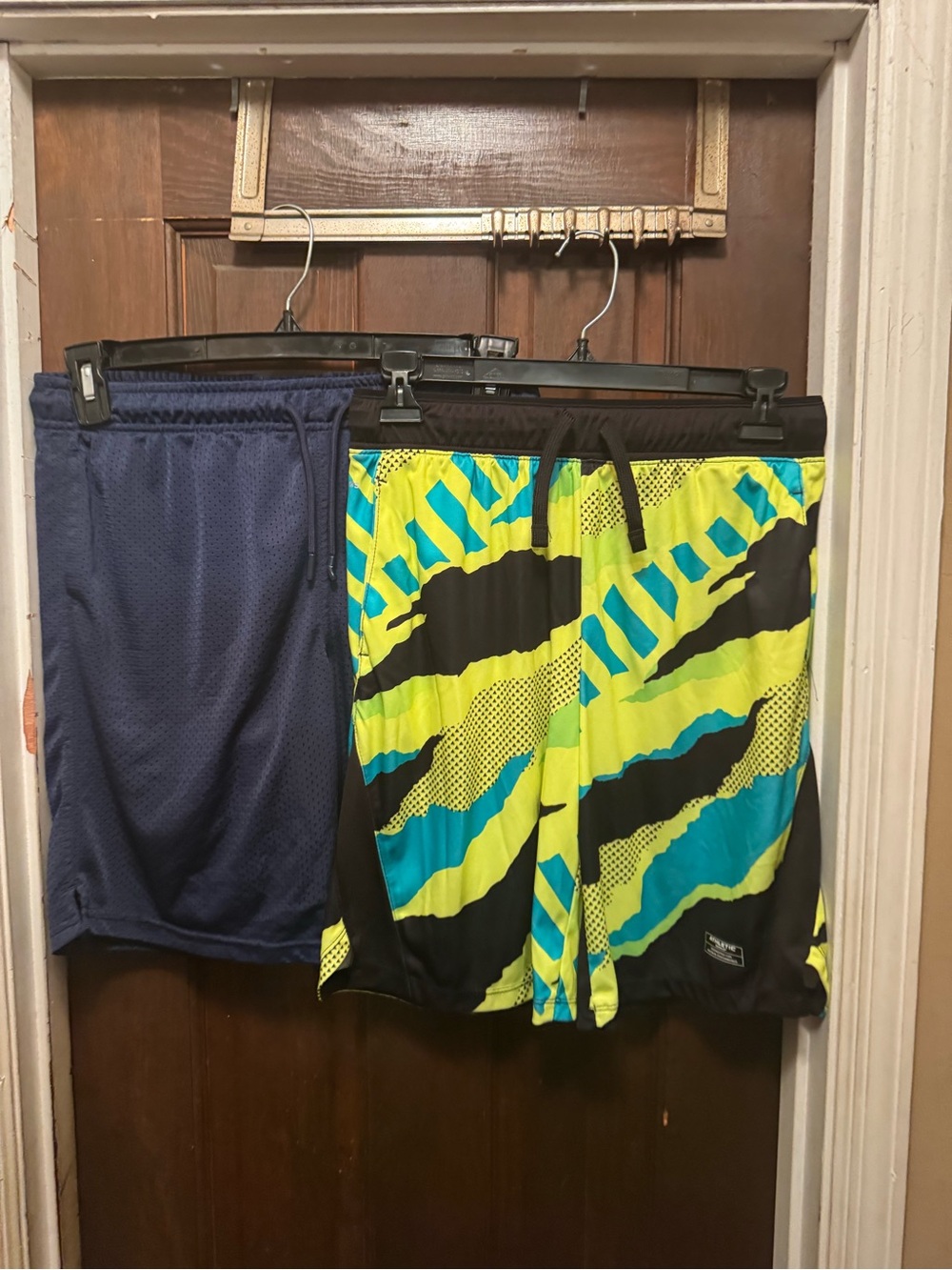 Set of 2 Boys Size 14-16 Shorts: Blue & Yellow